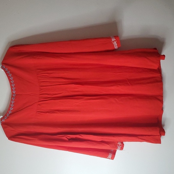 Andree By Unit Womens Plus Size BoHo Embroidered Spring Summer Blouse Top 1X - Picture 7 of 9